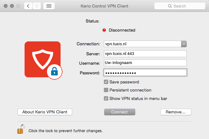 kerio control vpn client mac